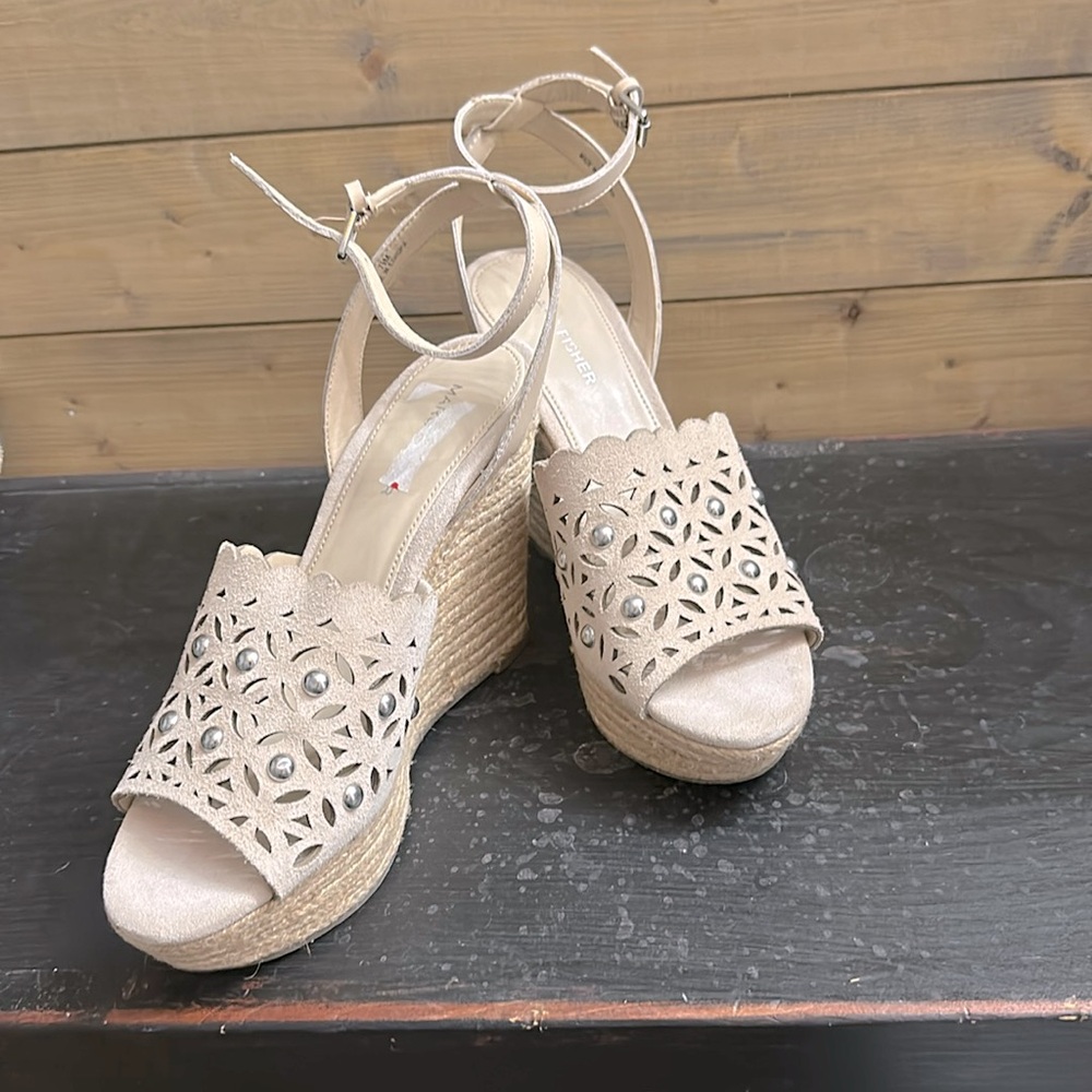 Marc Fisher HATA suede platform wedge sandals